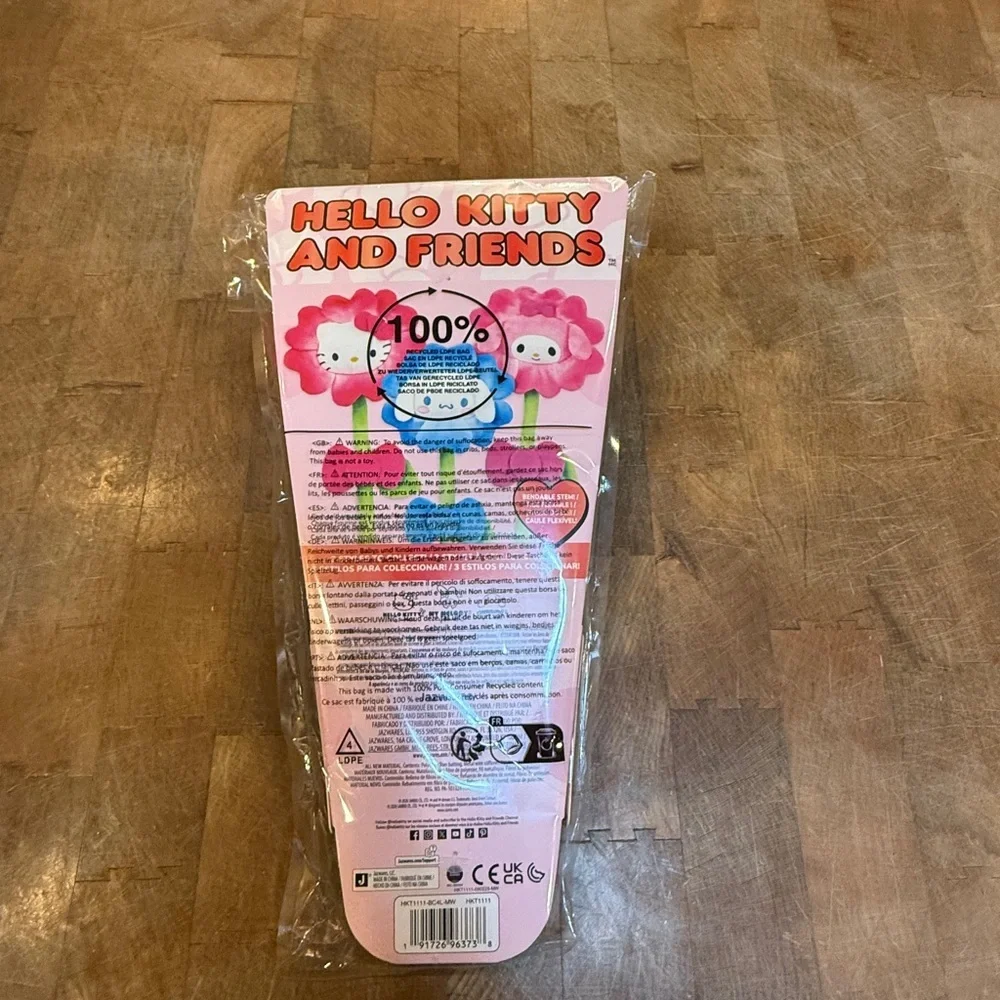 Hello Kitty and Friends Sanrio My Melody Pink Plush Flower Valentine’s Day New
